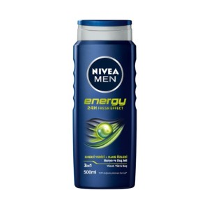 Nivea - Nivea Men Energy Saç&Vücut Şampuanı 500 Ml