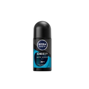 Nivea Men Erkek Deodorant Roll-On Black & White 50 Ml + Mini Roll-On Black & White 25 Ml Set - Thumbnail