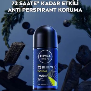 Nivea Men Erkek Roll-on Deodorant Deep Extreme 50 Ml - Thumbnail