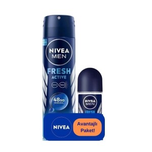 Nivea - Nivea Men Fresh Deo 150 Ml+Mini Roll-On 25 Ml Set