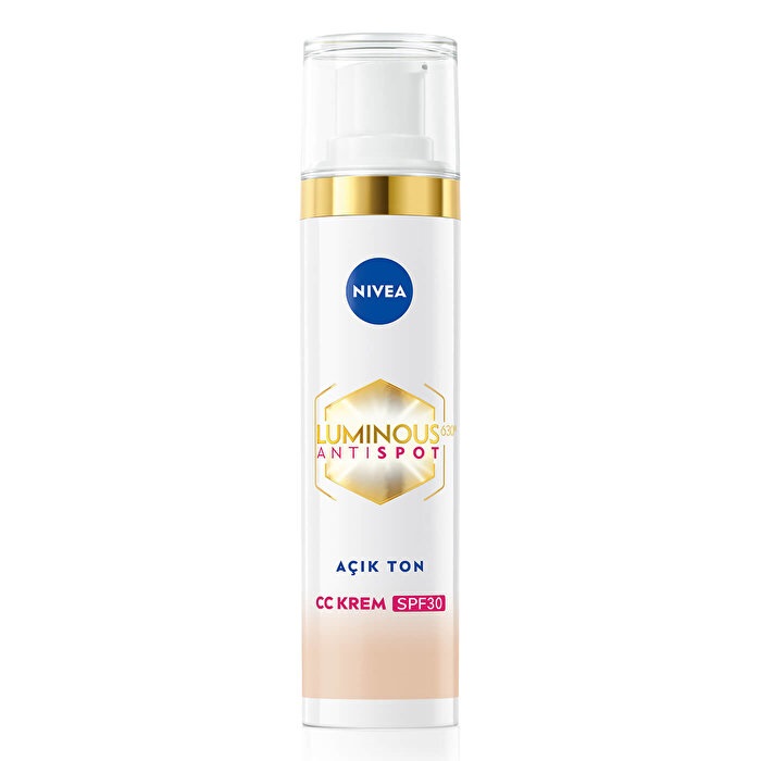 Nivea Visage Luminous 630 Koyu Leke Karşıtı SPF30 CC Yüz Kremi Açık Ton