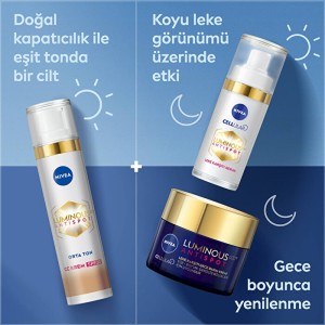 Nivea Visage Luminous 630 Koyu Leke Karşıtı SPF30 CC Yüz Kremi Orta Ton - Thumbnail