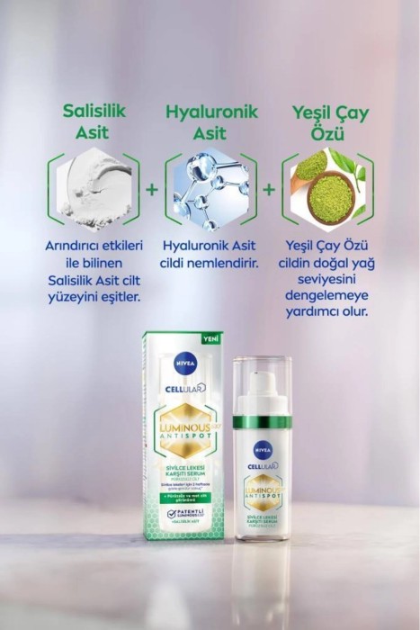 Nivea Visage Luminous 630 Sivilce ve Leke Karşıtı Serum 30 Ml