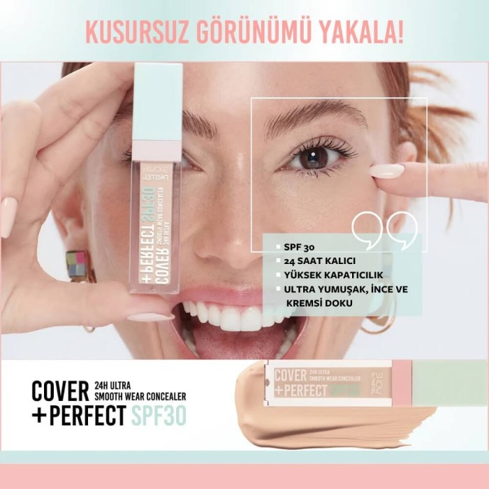 Pastel Cover Perfect 24H SPF30 Kapatıcı 305 Sand