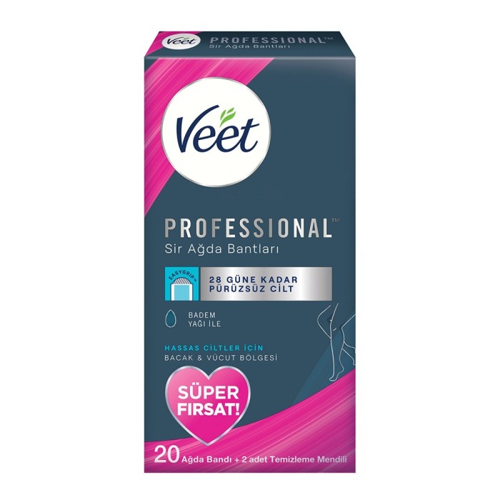 Veet Professional Ağda Bantları Hassas Ciltler 20 Adet