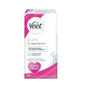 Veet - Veet Professional Ağda Bantları Hipoalerjenik Hassas Ciltler 20 Adet