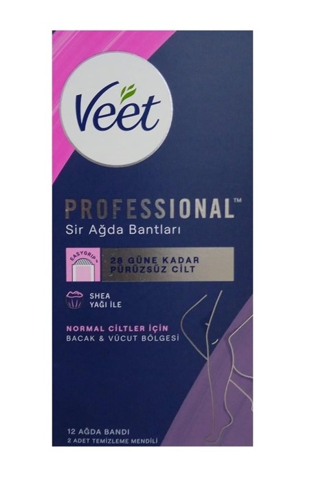 Veet Professional Ağda Bantları Normal Ciltler 12 Adet