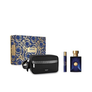 Versace - Versace Dylan Blue Erkek Parfüm Edt 100 Ml + Travel Spray 10 Ml + Pouch Set