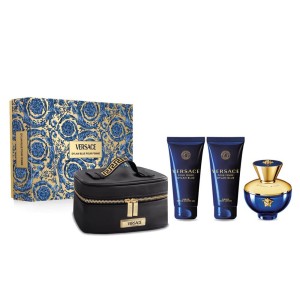 Versace - Versace Dylan Blue Kadın Parfüm Edp 100 Ml + Shower Gel 100 Ml + Body Lotion 100 Ml + Pouch Set